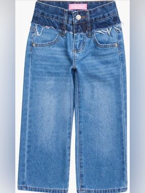 Gogo Star Kids' Frayed Waist Straight Leg Jeans Size 5T LIKE NEW
